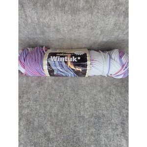 Vintage Natura Wintuk 963 Mauve Ombre Stripes  4Ply Orlon Acrylic‎ 2.4 oz. Yarn